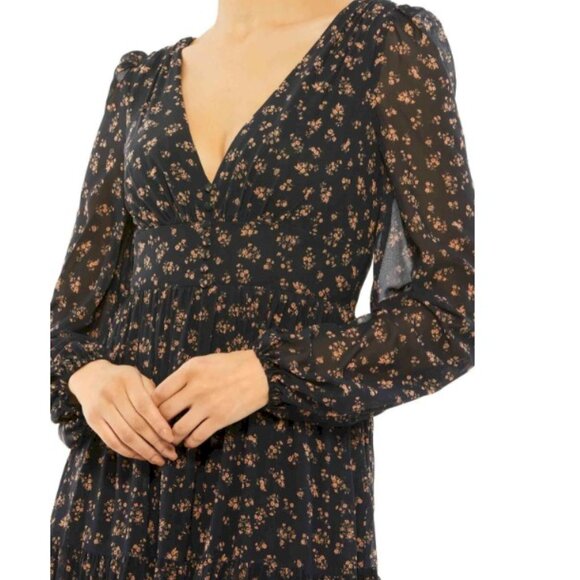 Mac Duggal Floral Tiered Gown Size 2 New NWT - Picture 2 of 8